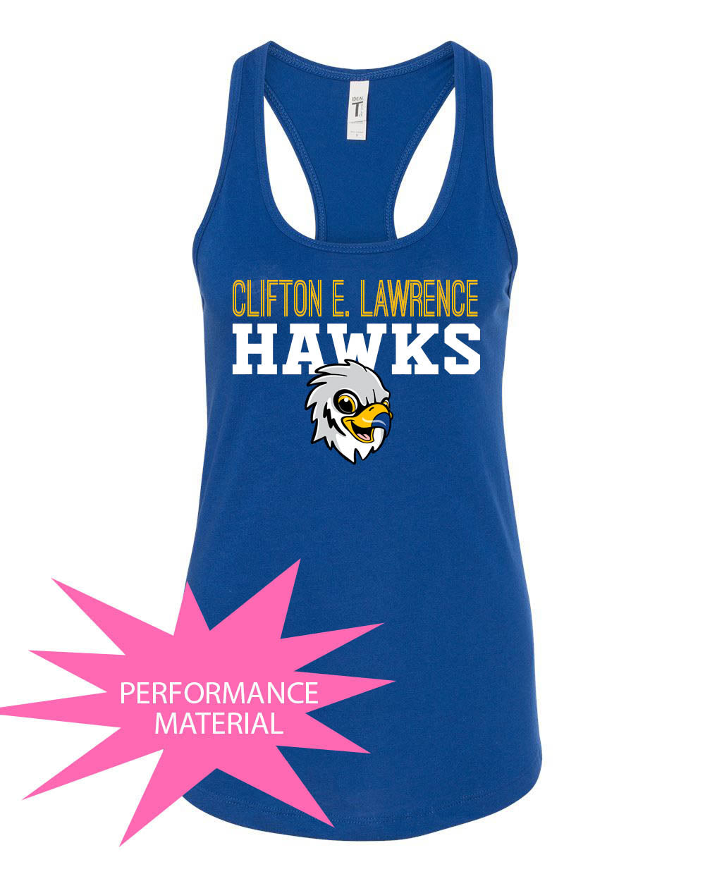 Clifton E. Lawrence Performance Racerback Tank Top Design 1