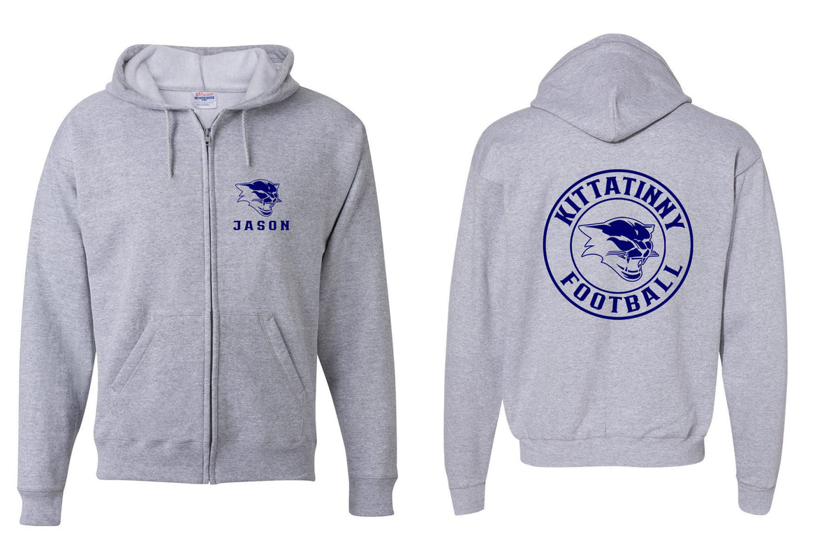 Kittatinny Football Design 5 Zip up Sweatshirt