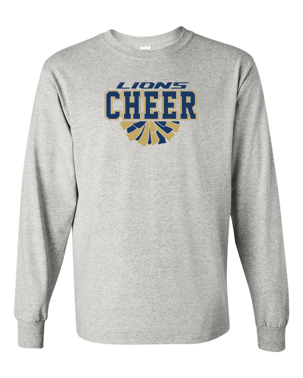 Lions Cheer Long Sleeve Shirt Design 1