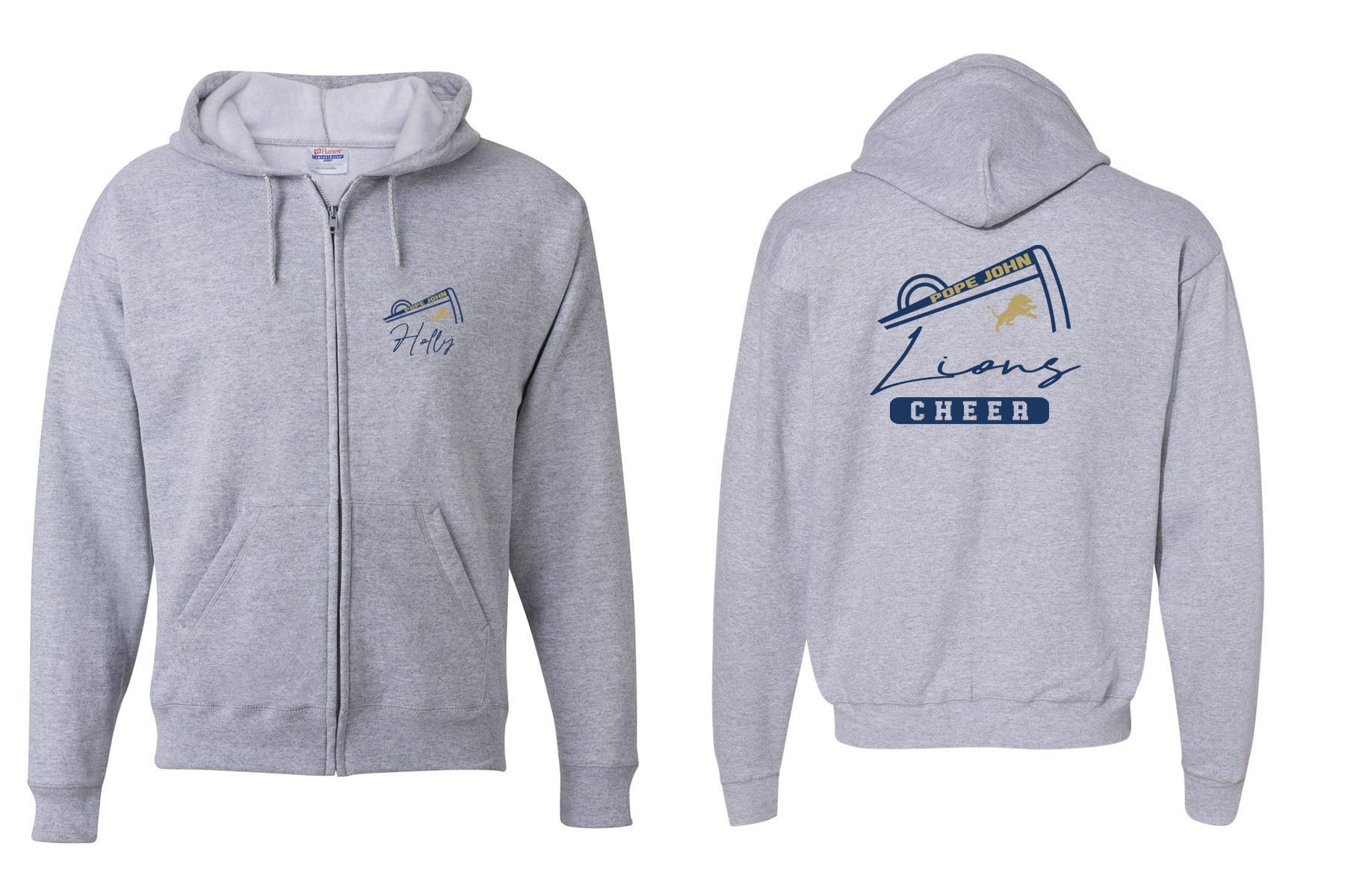Pope John Zip Up Sweatshirt Design 11