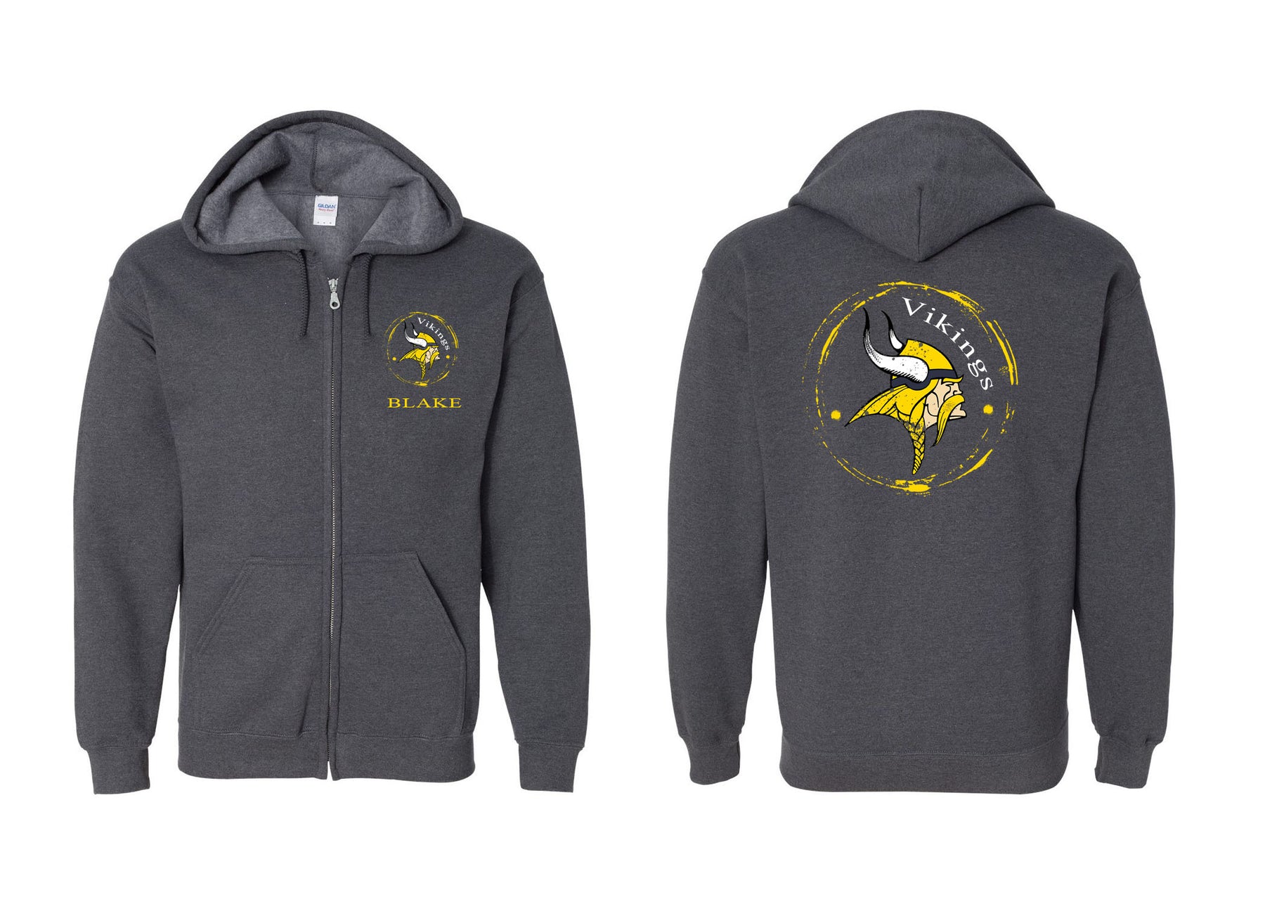Glen Meadow Design 3 Zip up Sweatshirt