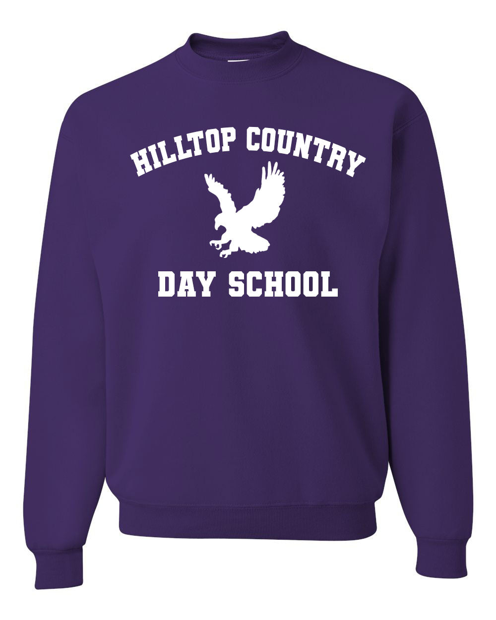 Hilltop Country Day School Design 1 non hooded sweatshirt