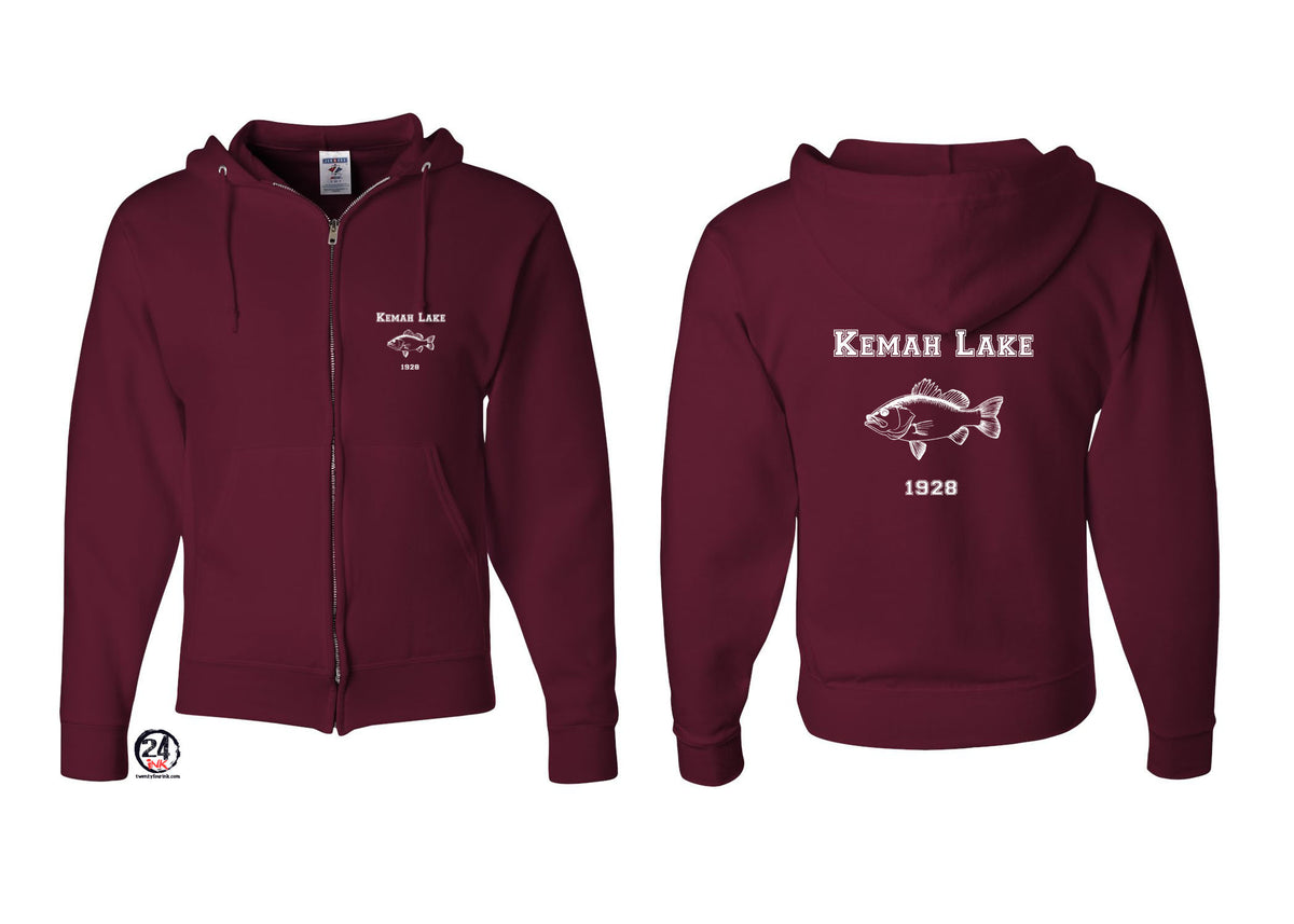 Kemah lake Zip up Sweatshirt Design 2