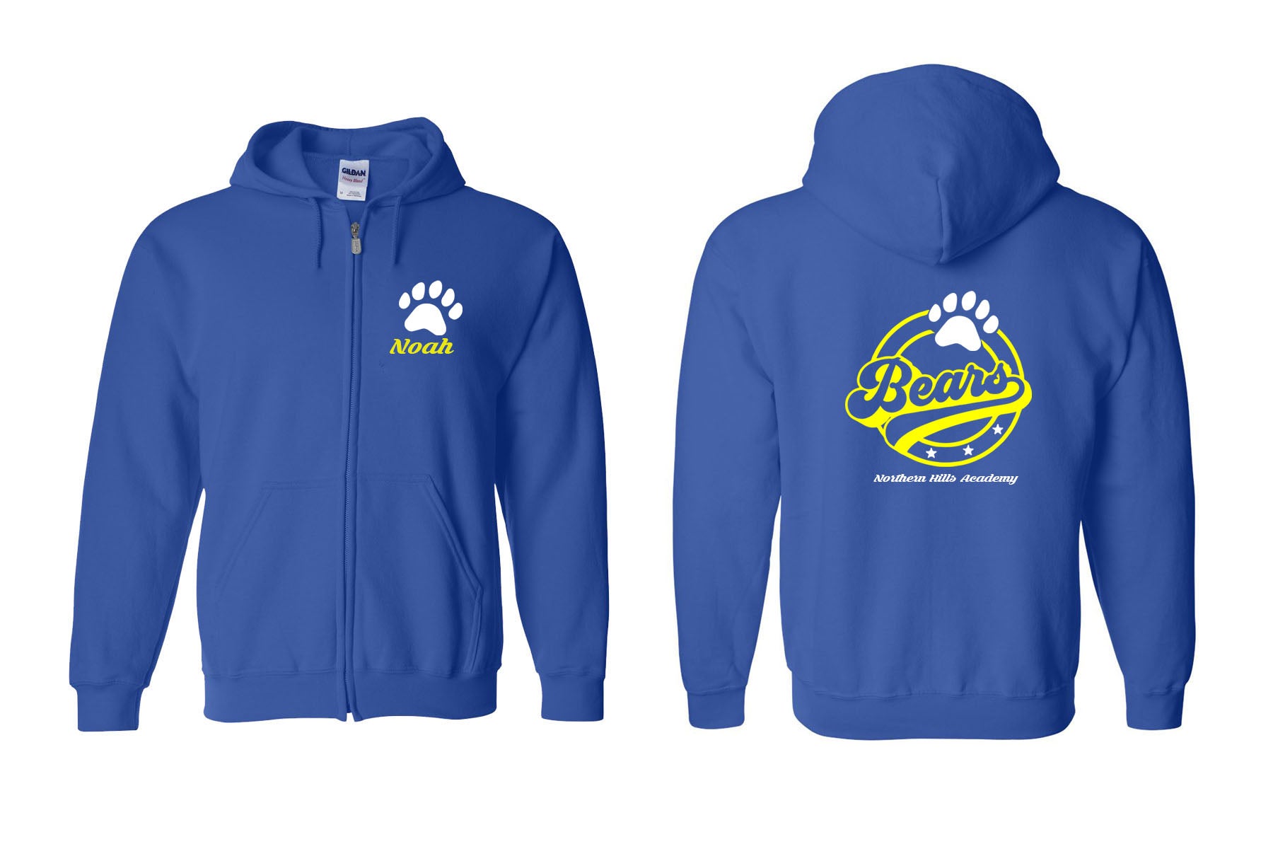 Northern Hills design 6 Zip up Sweatshirt