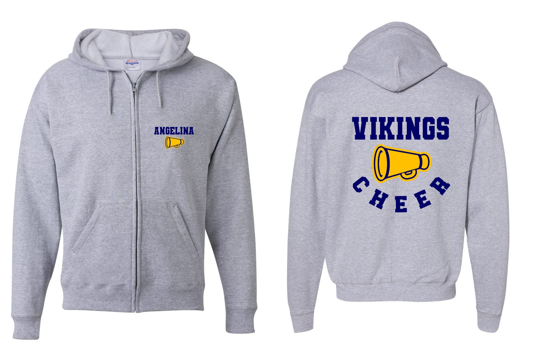 Vernon Cheer design 13 Zip up Sweatshirt