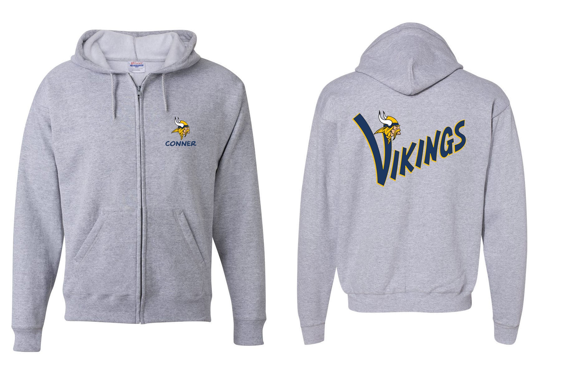 Vernon design 12 Zip up Sweatshirt