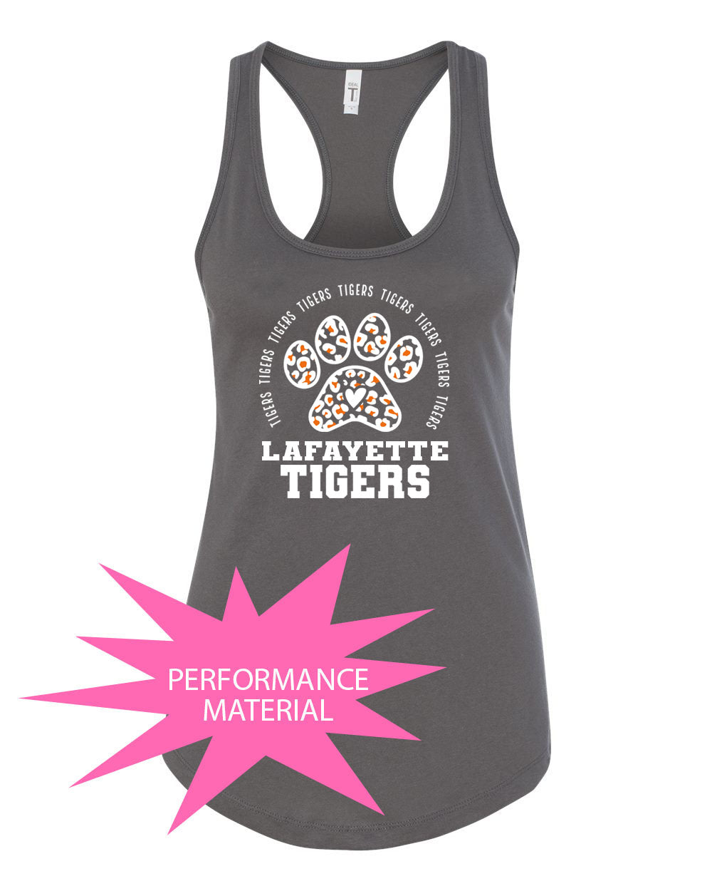 Tigers Design 9 Performance Racerback Tank Top