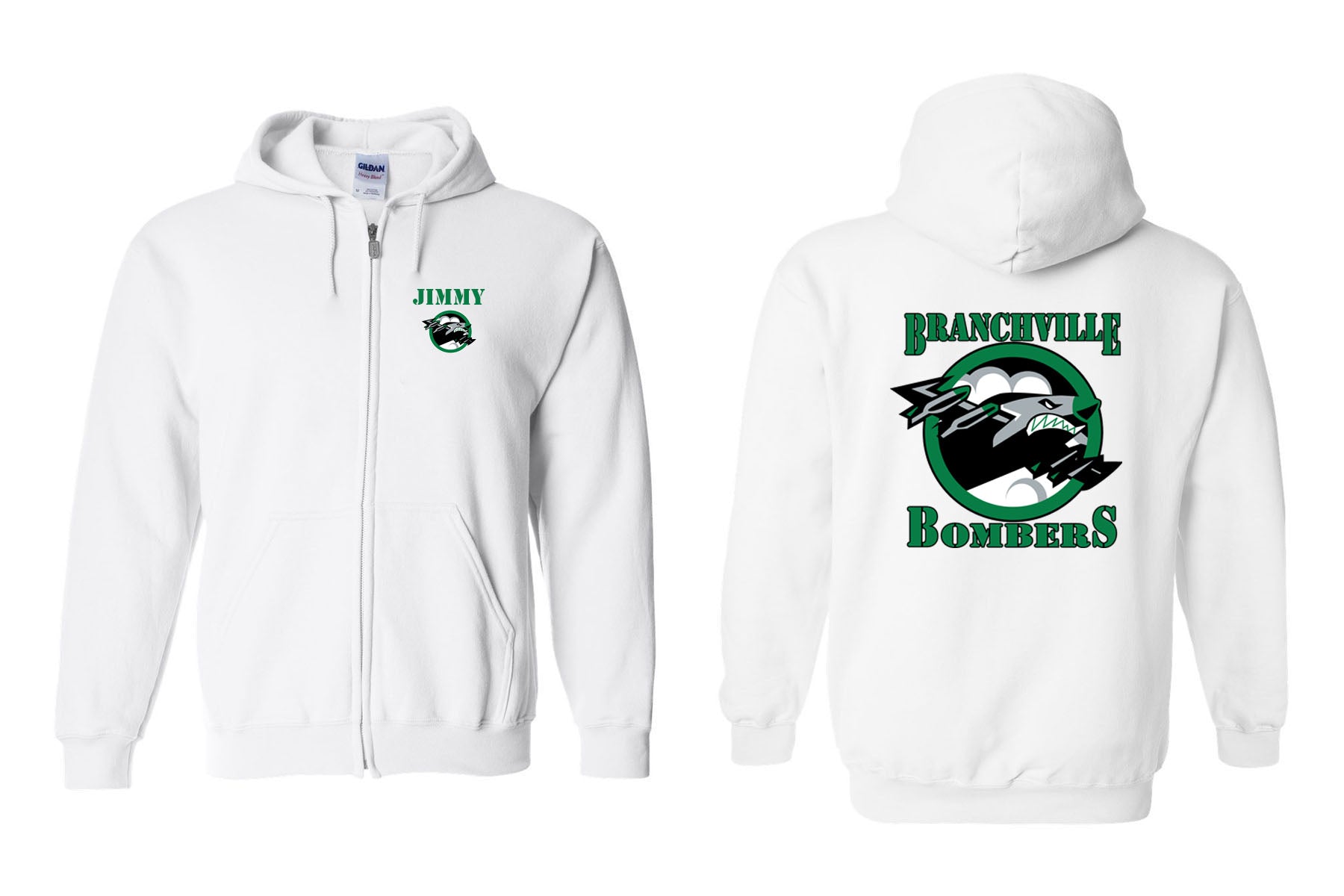 Bombers Wrestling Zip Up Design 1