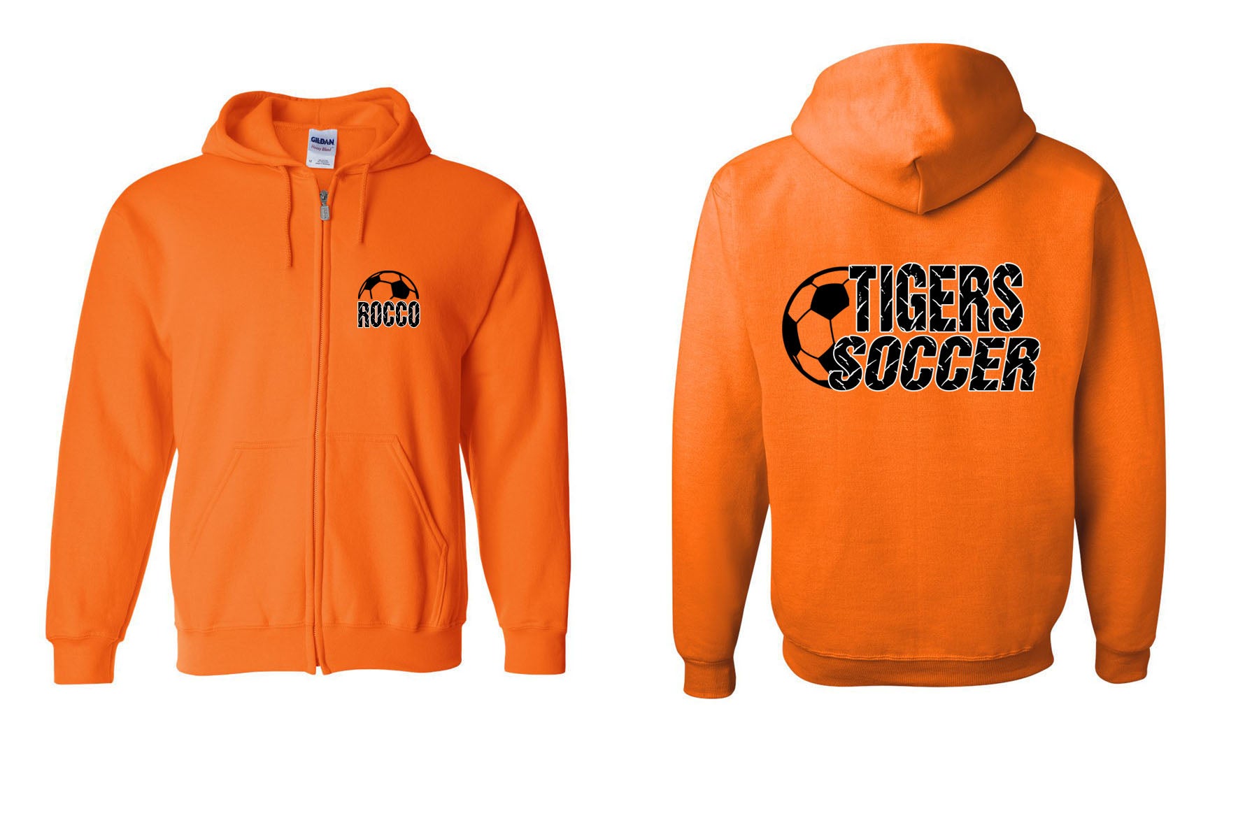 Lafayette Soccer design 2 Zip up Sweatshirt