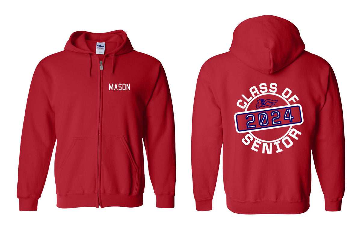 North Warren School Design 13 Zip up Sweatshirt