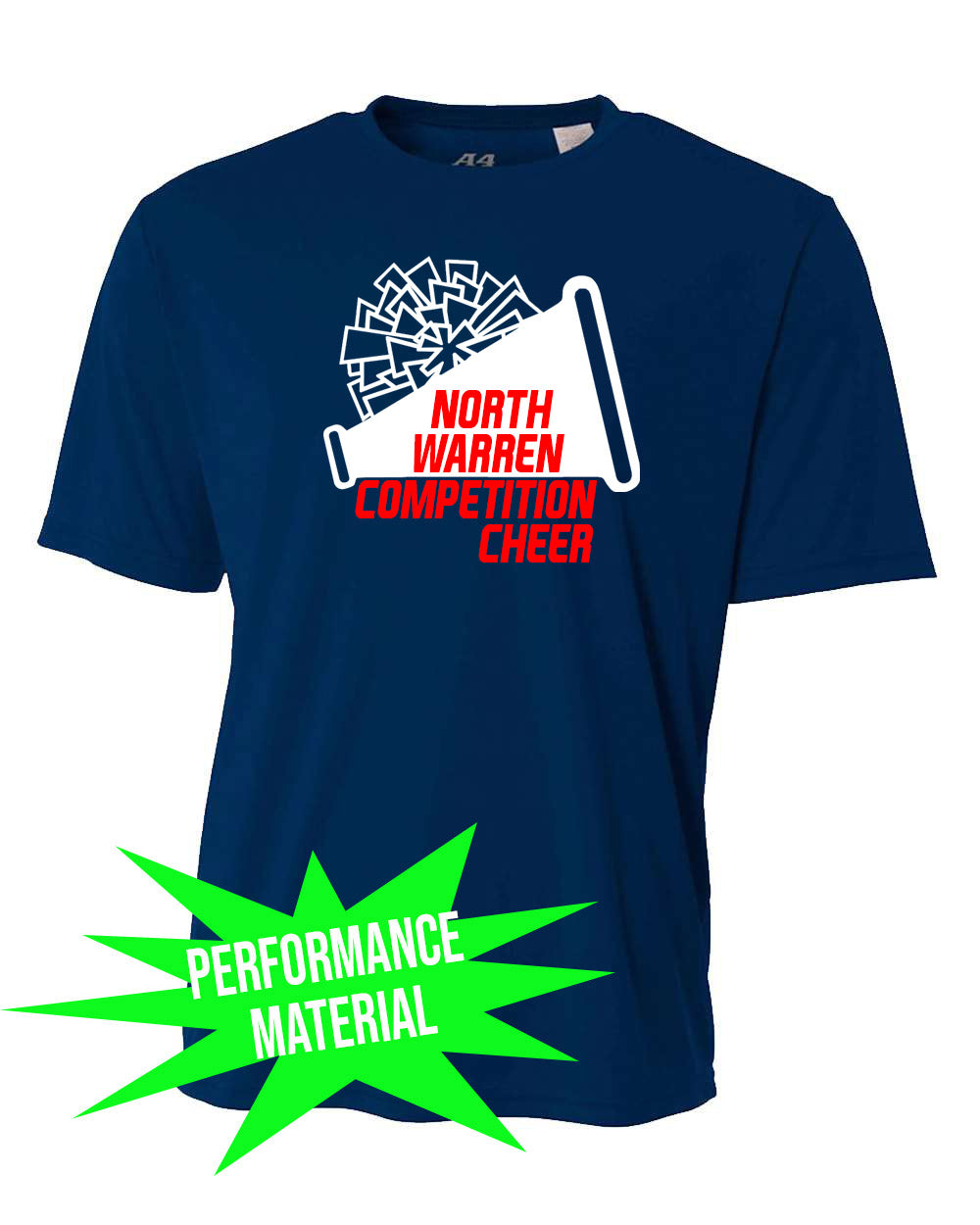 North Warren Performance Material design 3 T-Shirt