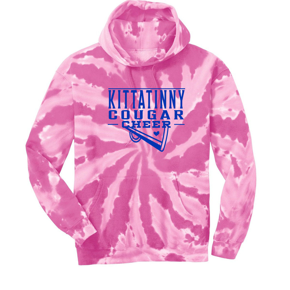 Kittatinny Cheer Tie-Dye Hooded Sweatshirt Design 11