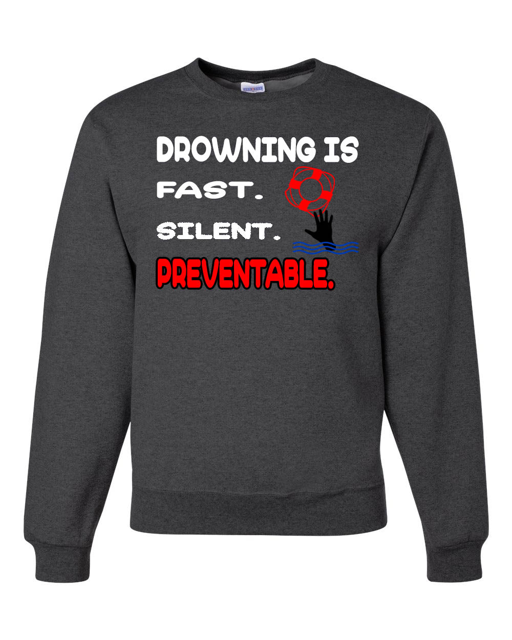 Water Safety Event non hooded sweatshirt