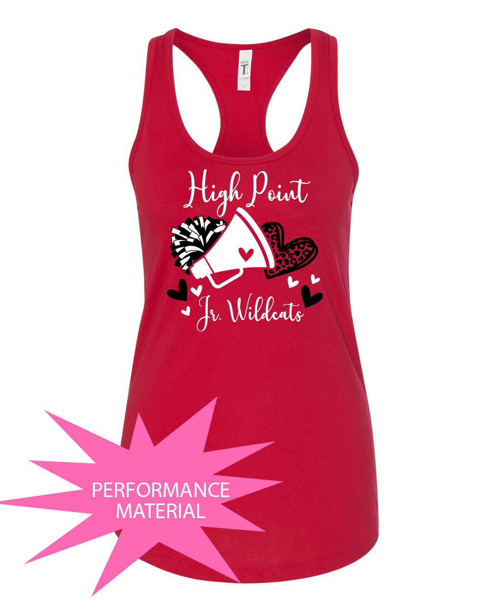 High Point Cheer Design 6 Performance Racerback Tank Top