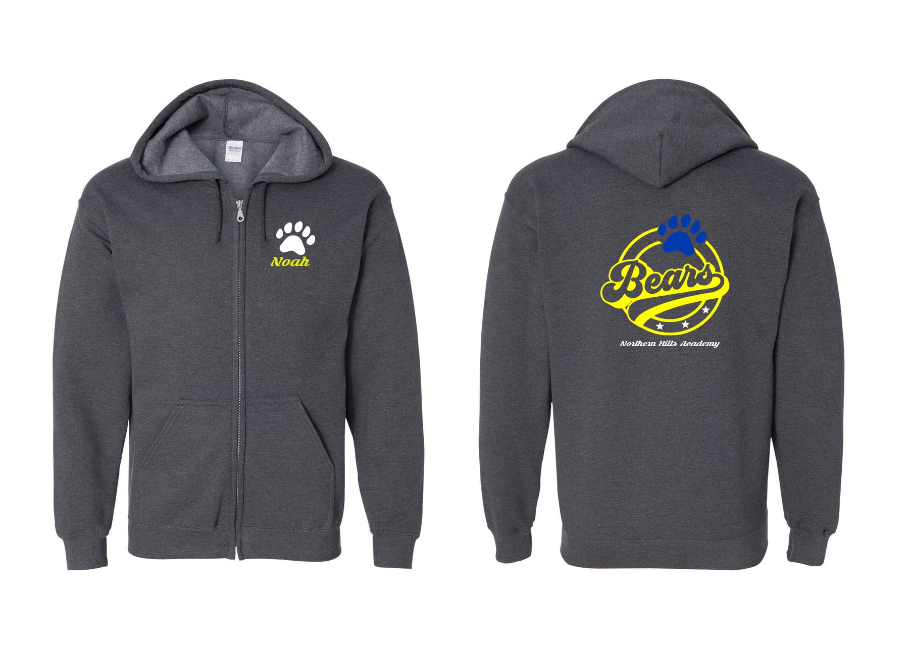 Northern Hills design 6 Zip up Sweatshirt