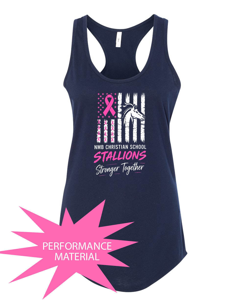 NMB Christian October Event Performance Racerback Tank Top Design 6