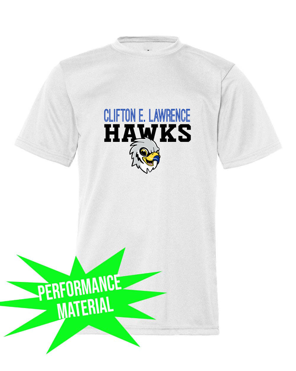 Clifton E. Lawrence Performance Material T-Shirt Design 1