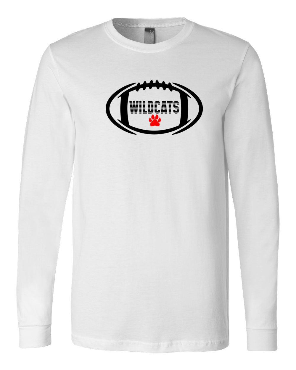Wildcats Football Long Sleeve Shirt Design 1