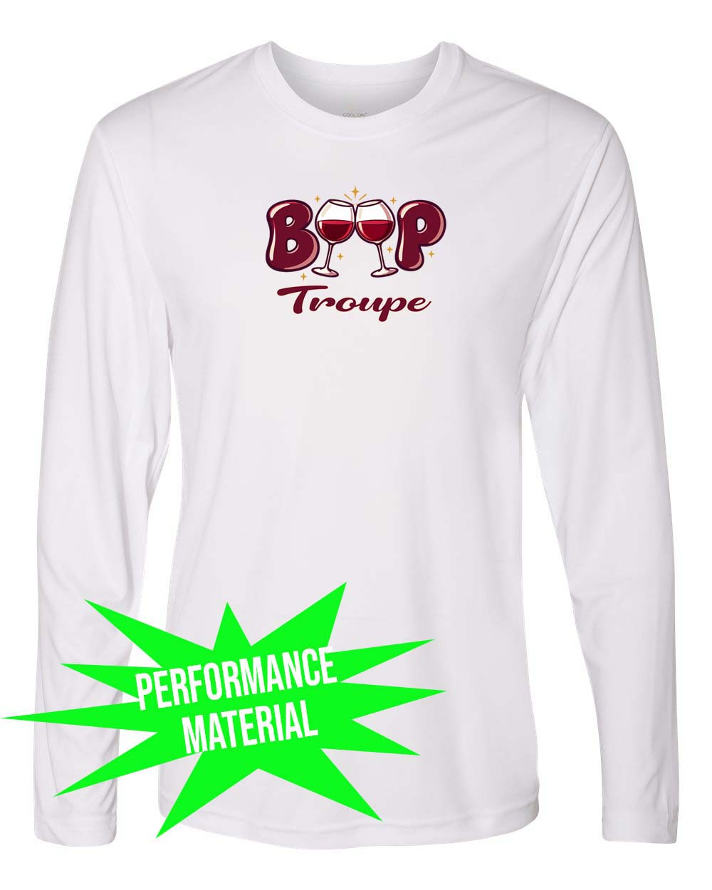 Boop Performance Material Long Sleeve Shirt Design 1