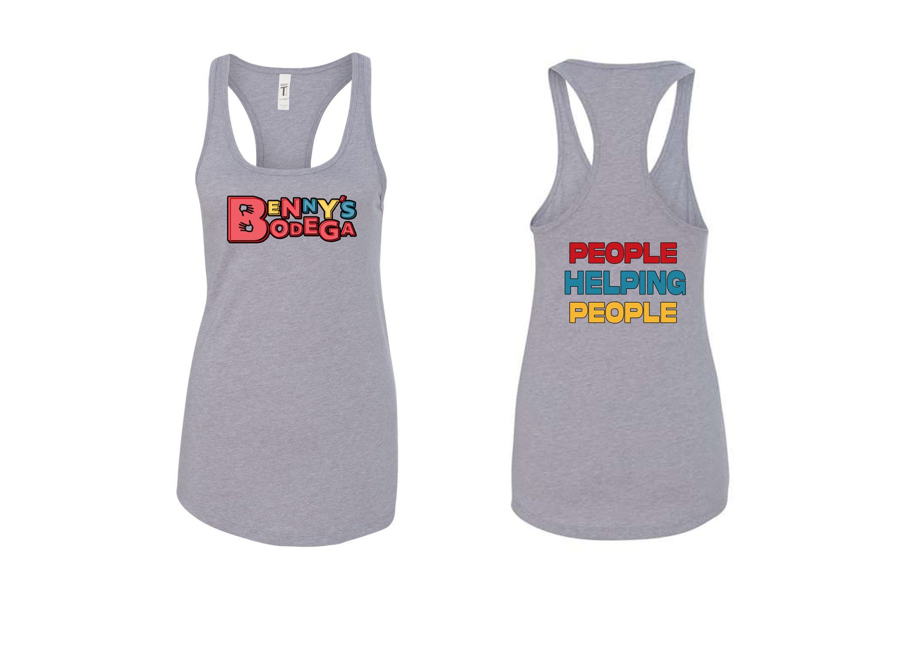 Benny's Bodega Racerback Tank Top Design 2