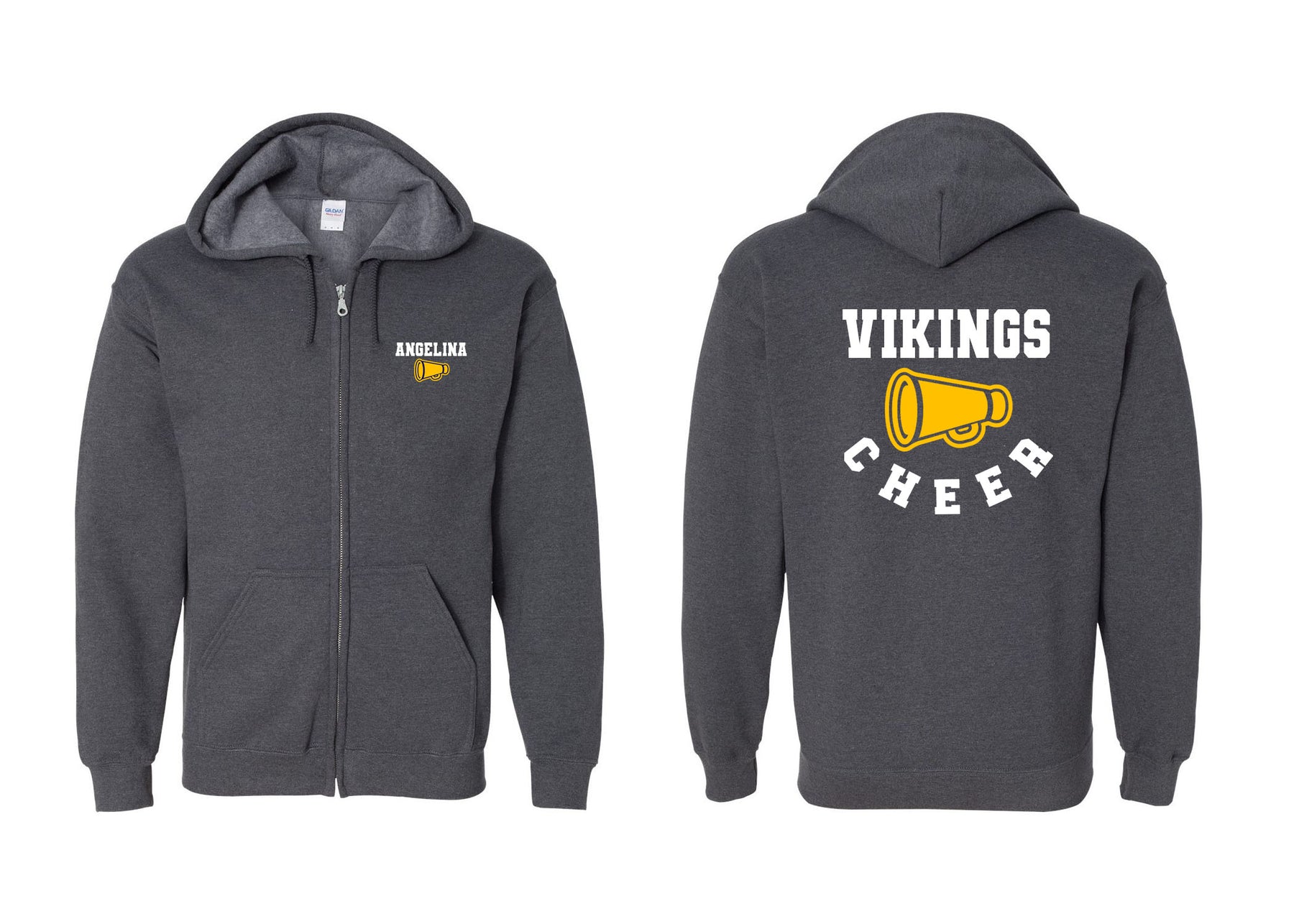 Vernon Cheer design 13 Zip up Sweatshirt