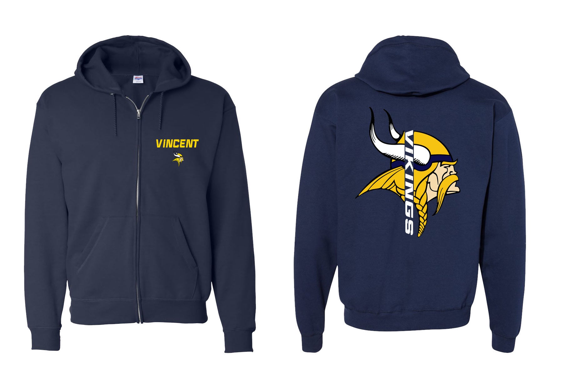 Glen Meadow Design 4 Zip up Sweatshirt