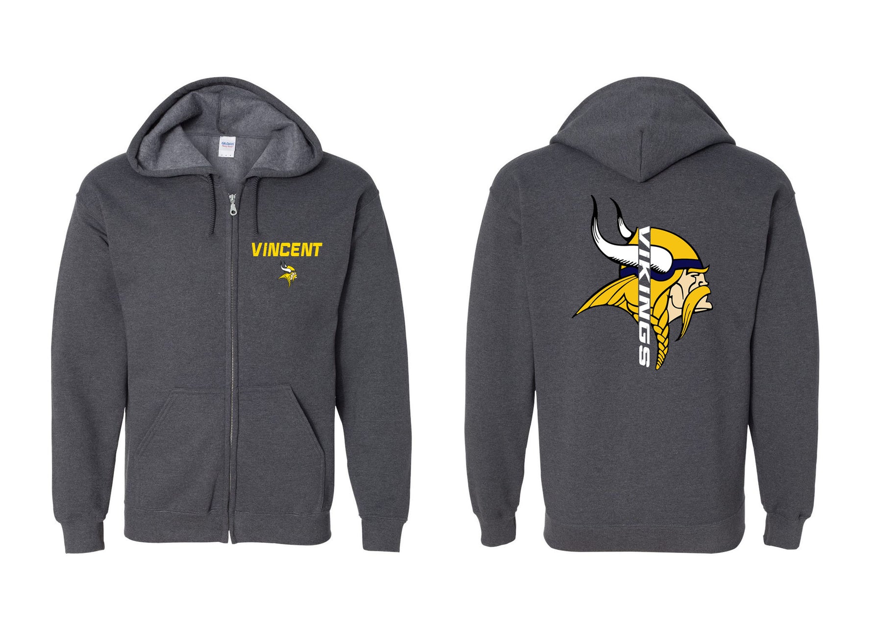 Glen Meadow Design 4 Zip up Sweatshirt
