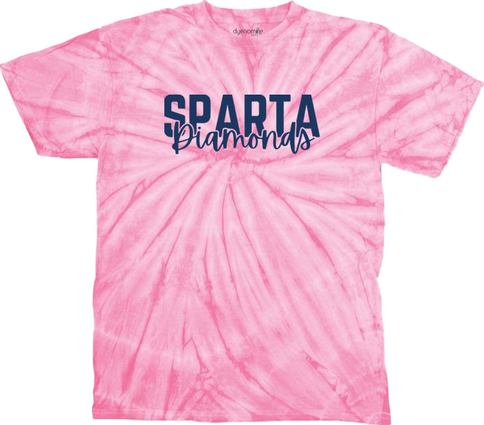 Sparta Diamonds Design 3 Tie Dye t-shirt