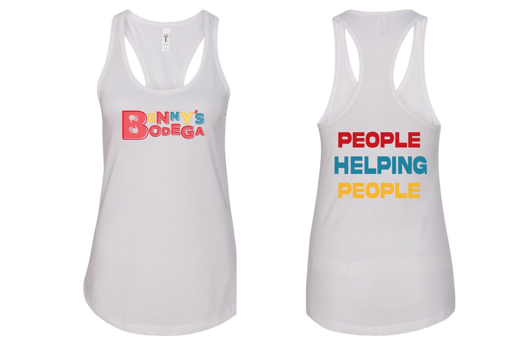Benny's Bodega Racerback Tank Top Design 2