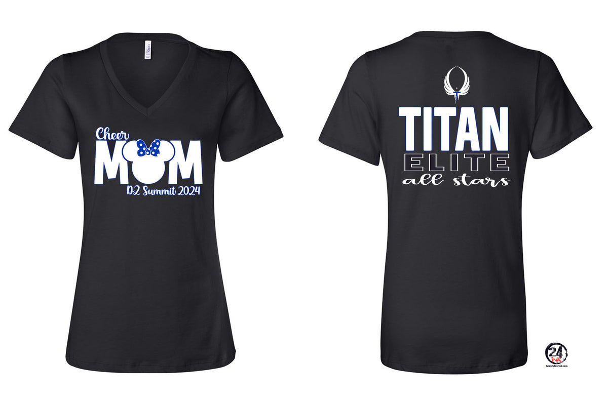 Titan Design Mom V-neck T-shirt