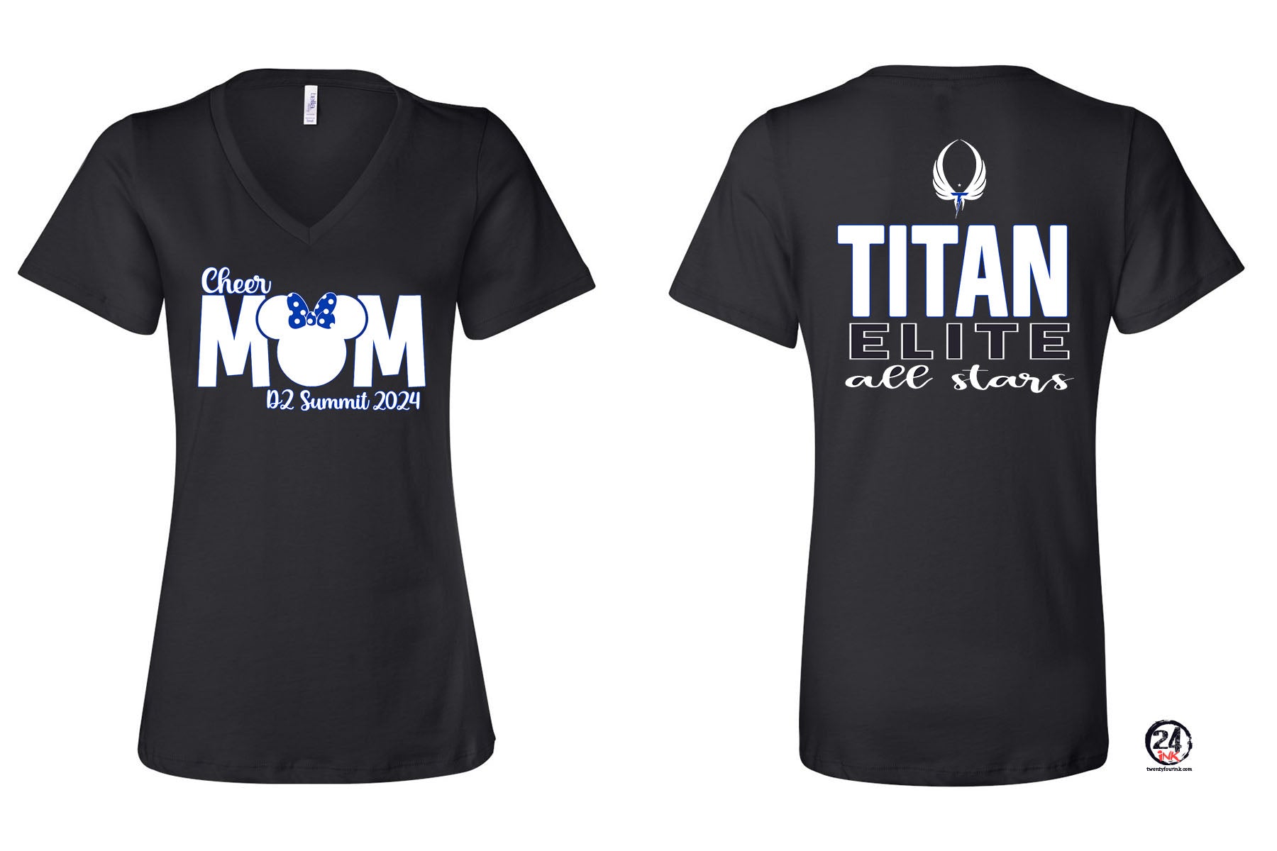 Titan Design Mom V-neck T-shirt