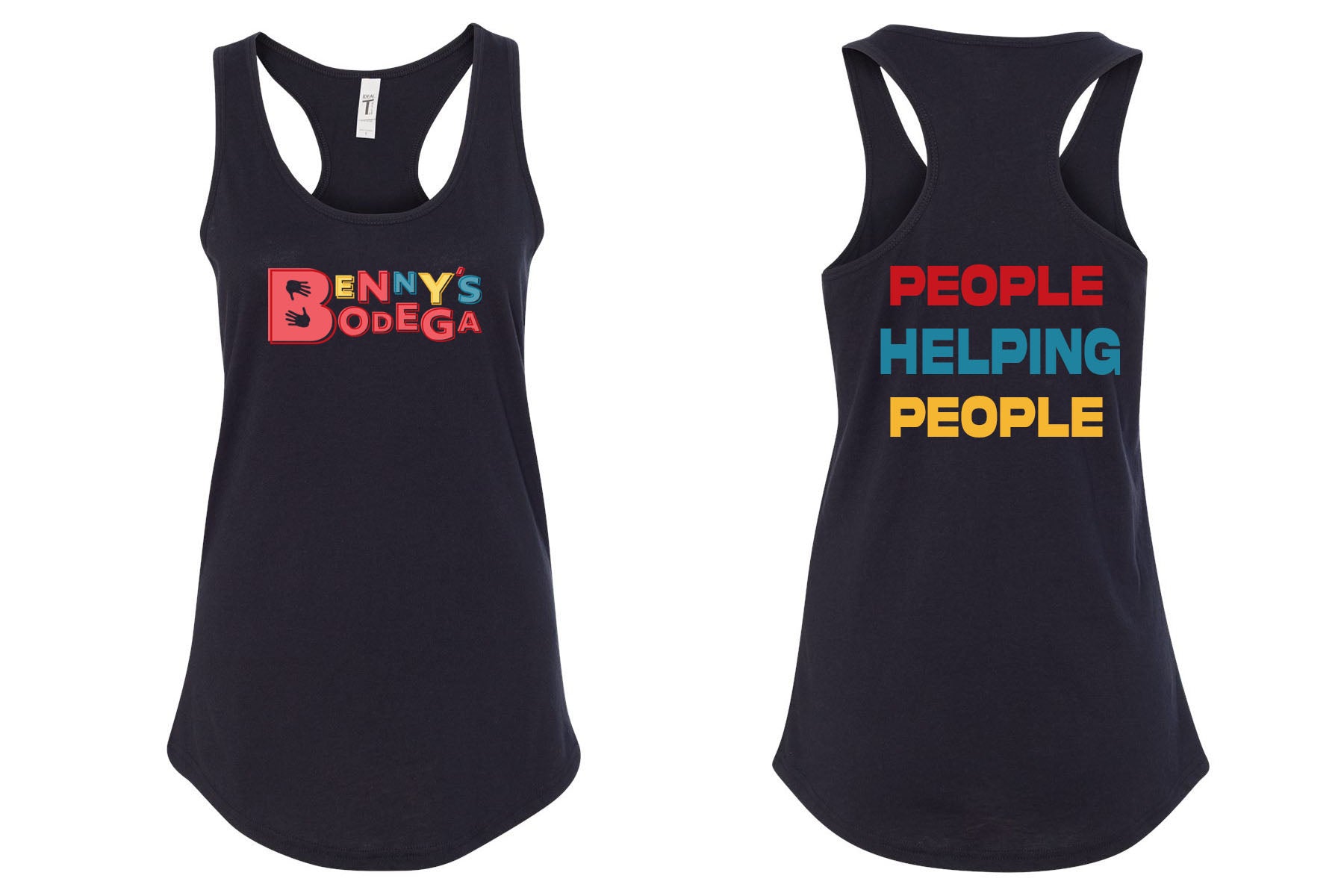 Benny's Bodega Racerback Tank Top Design 2