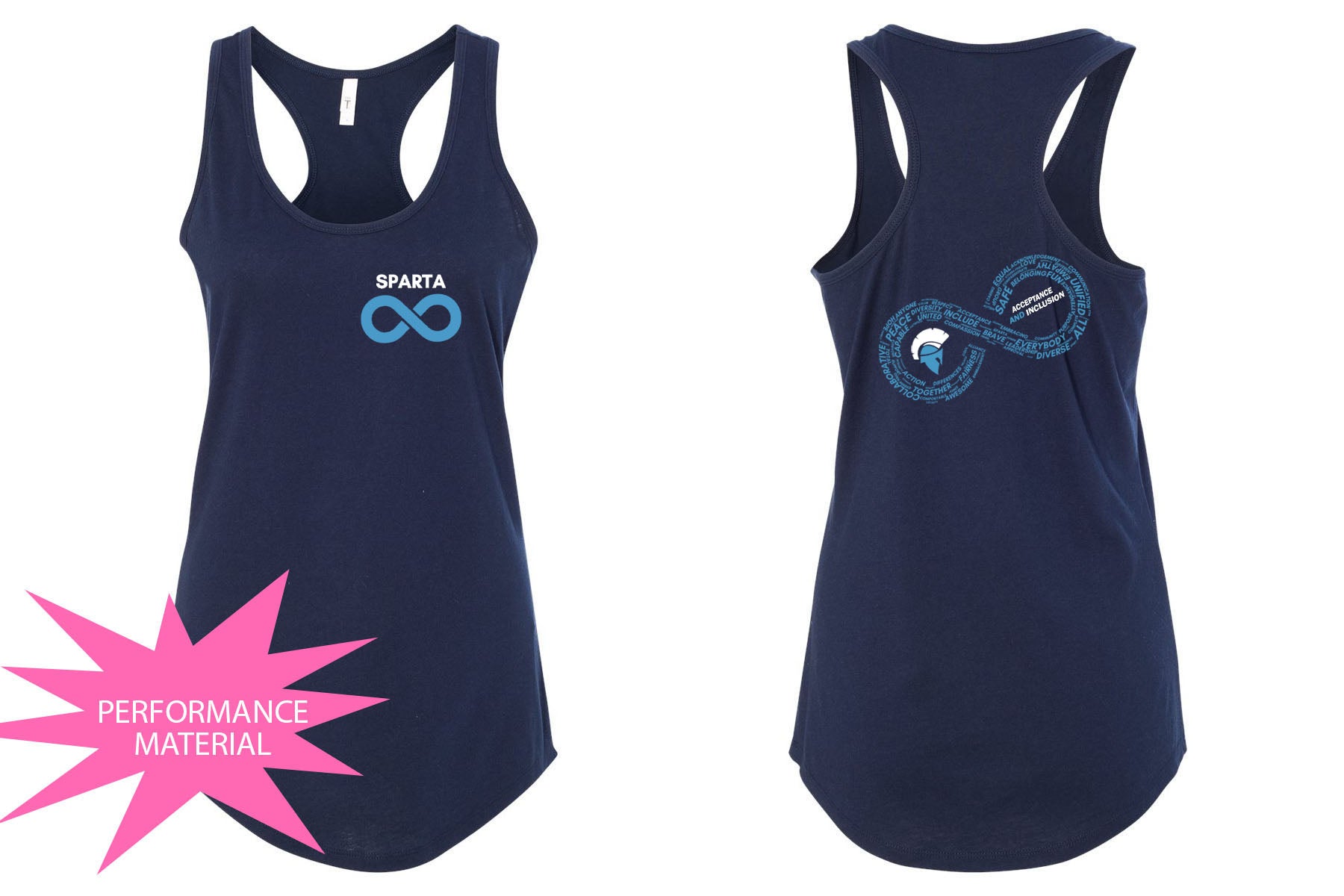 Sparta School Autism design 2025 Performance Racerback Tank Top