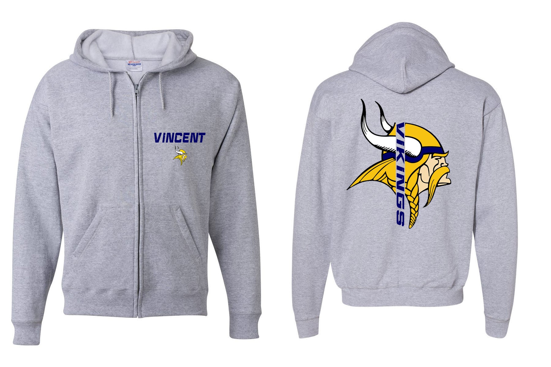 Glen Meadow Design 4 Zip up Sweatshirt