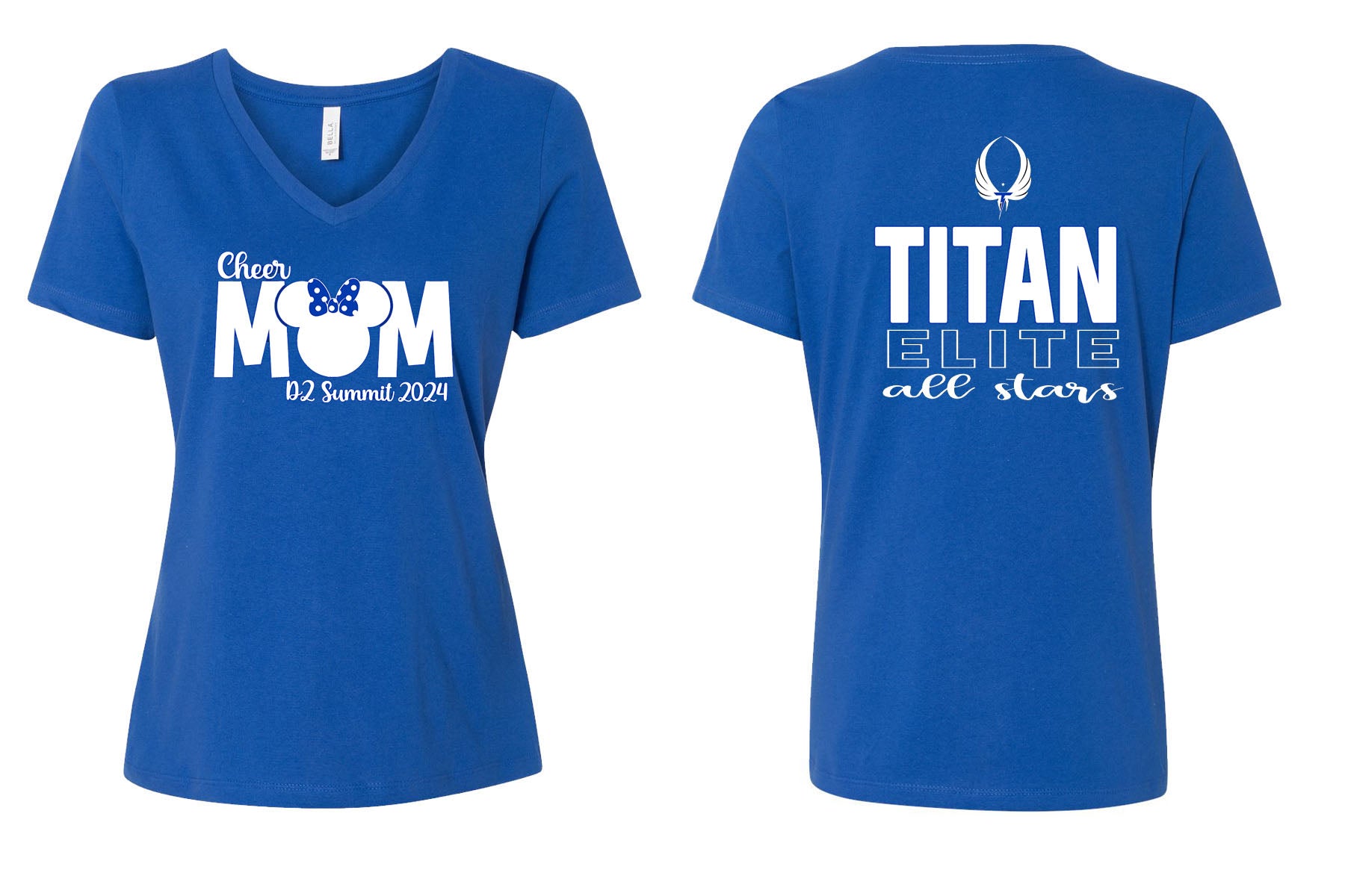 Titan Design Mom V-neck T-shirt