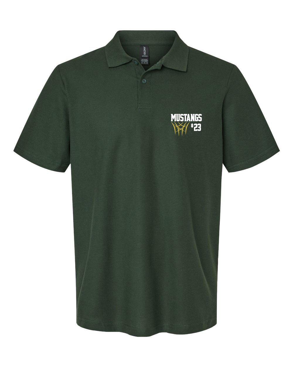 Mustangs Basketball design 8 Polo T-Shirt