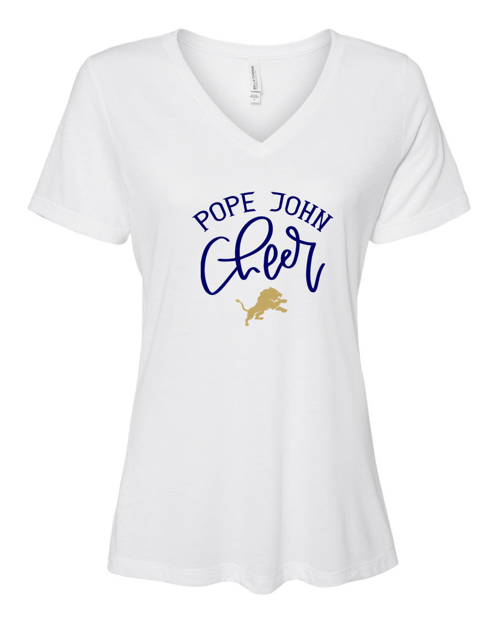 Pope John Cheer Design 8 V-neck T-Shirt