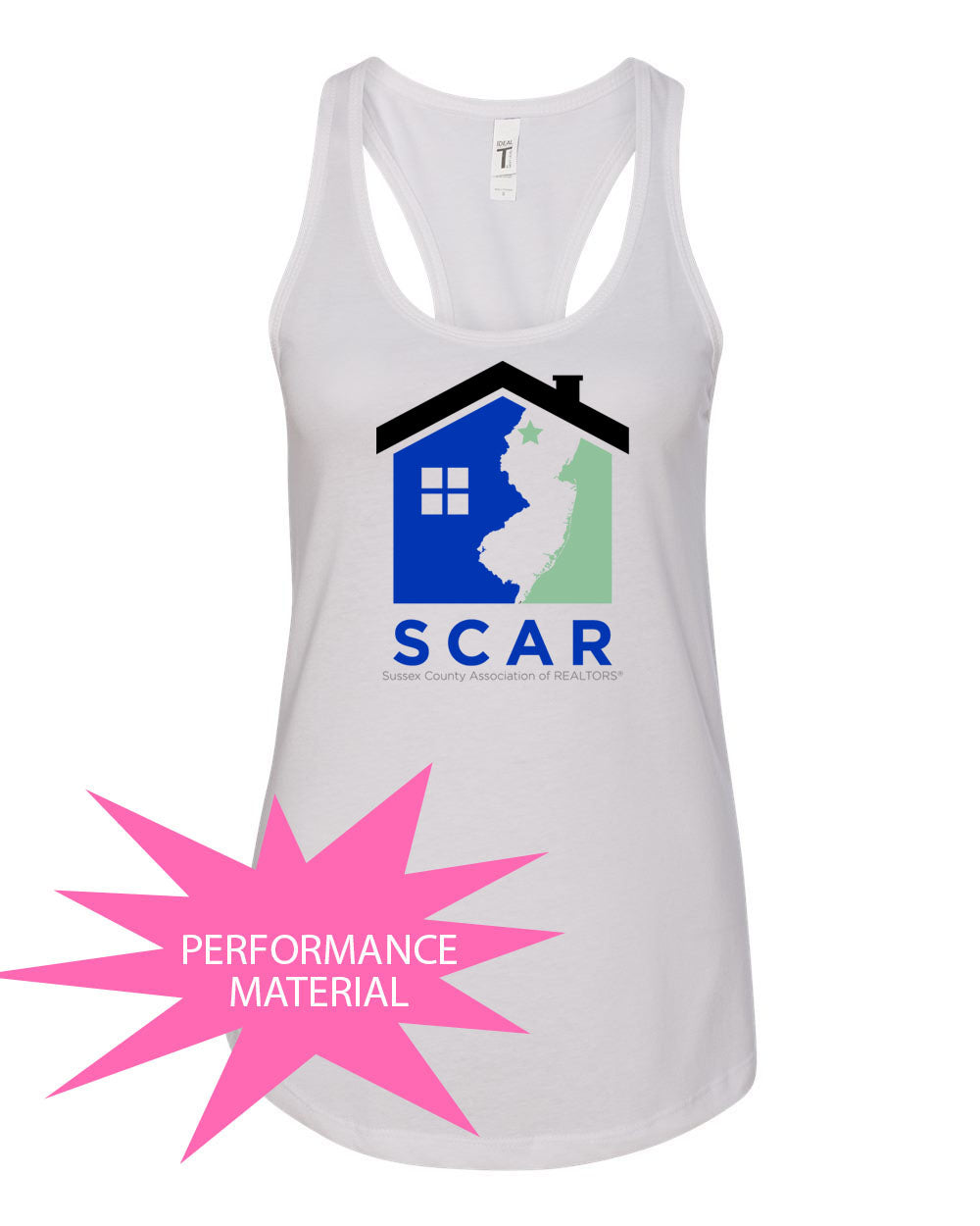 SCAR Performance Racerback Tank Top Design 5