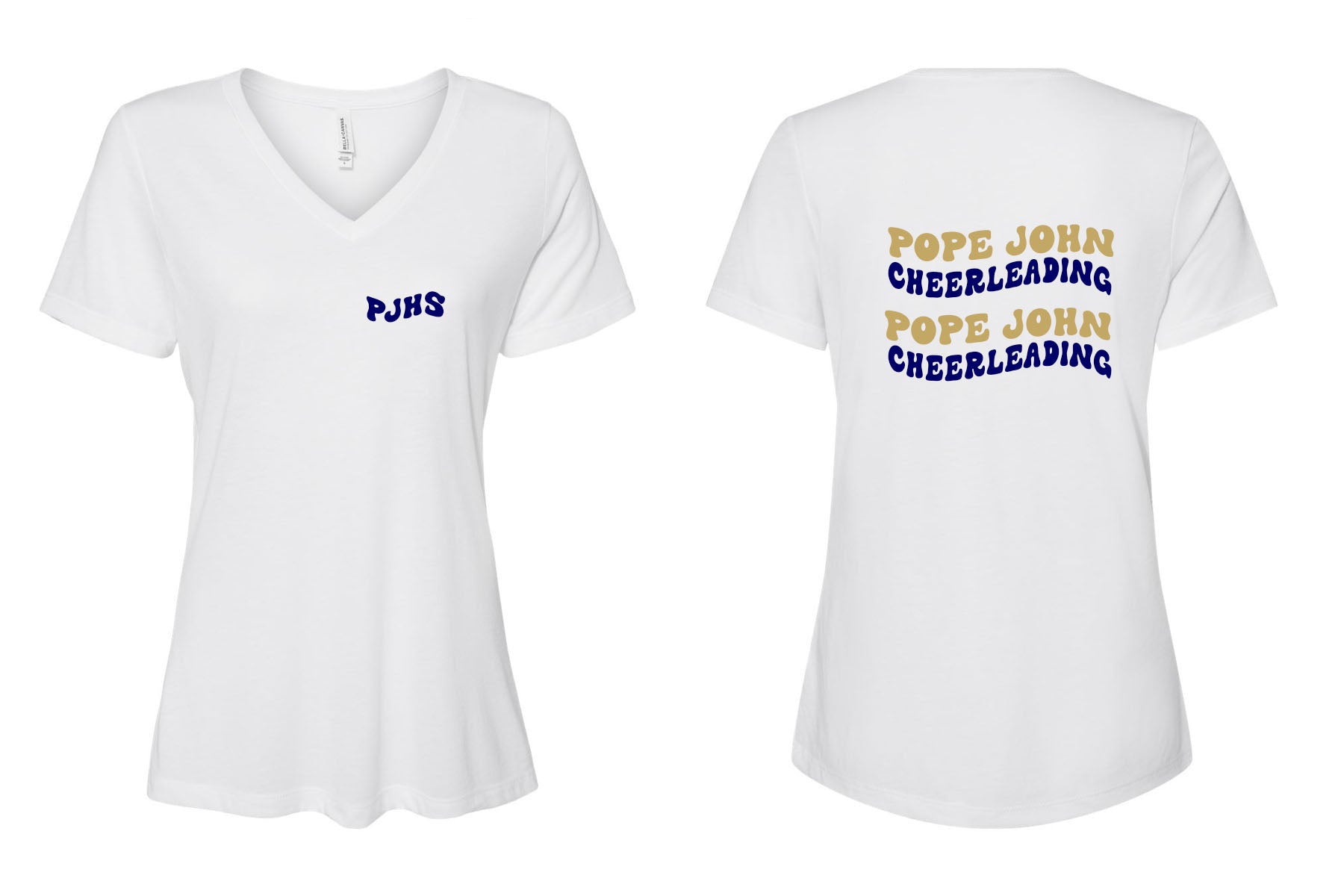 Pope John Cheer Design 6 V-neck T-Shirt