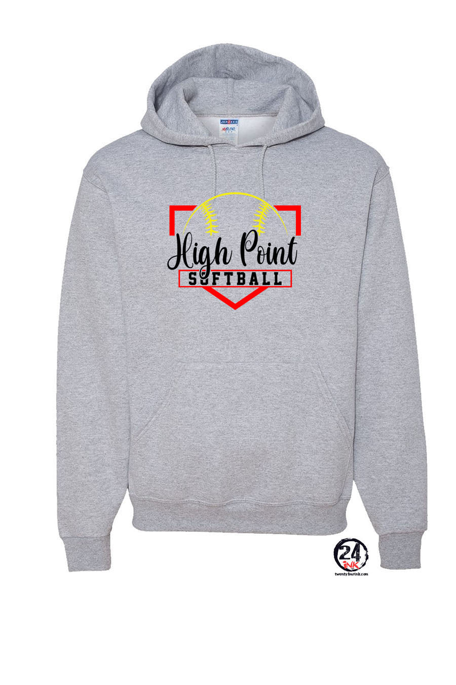 High Point Softball Design 8 Hooded Sweatshirt