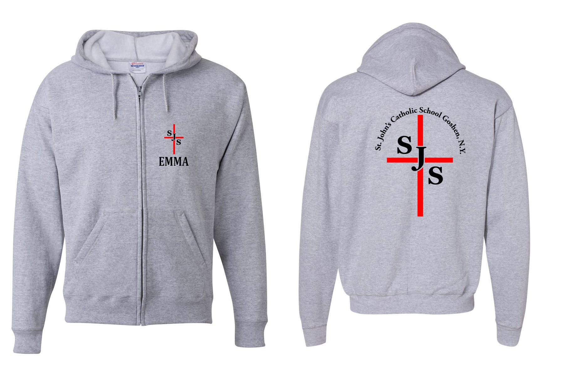 St. John's Design 4 Zip up Sweatshirt