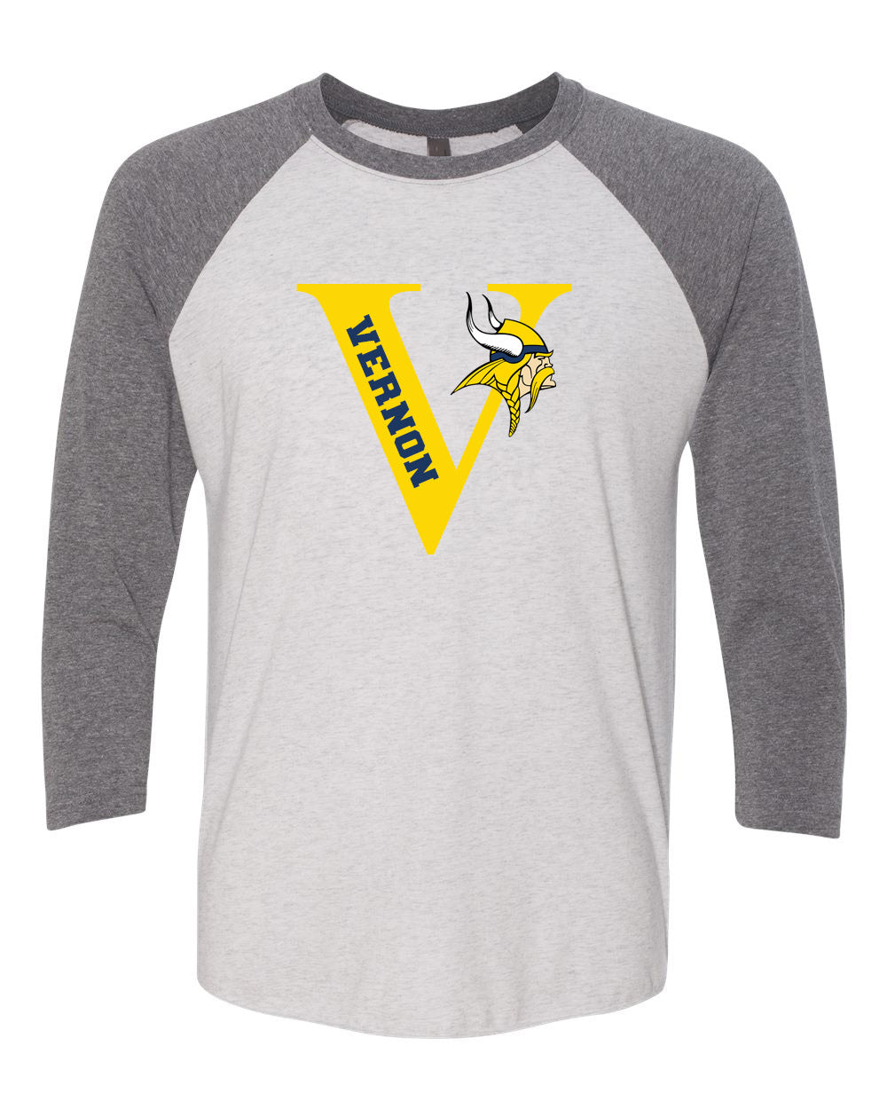 Vernon Vikings Football raglan shirt Design 7