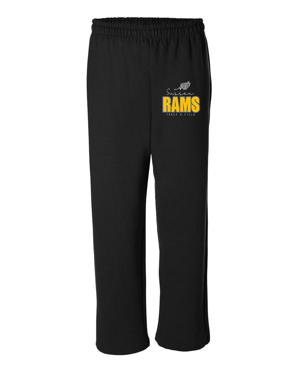Sussex rams track Design 4 Open Bottom Sweatpants