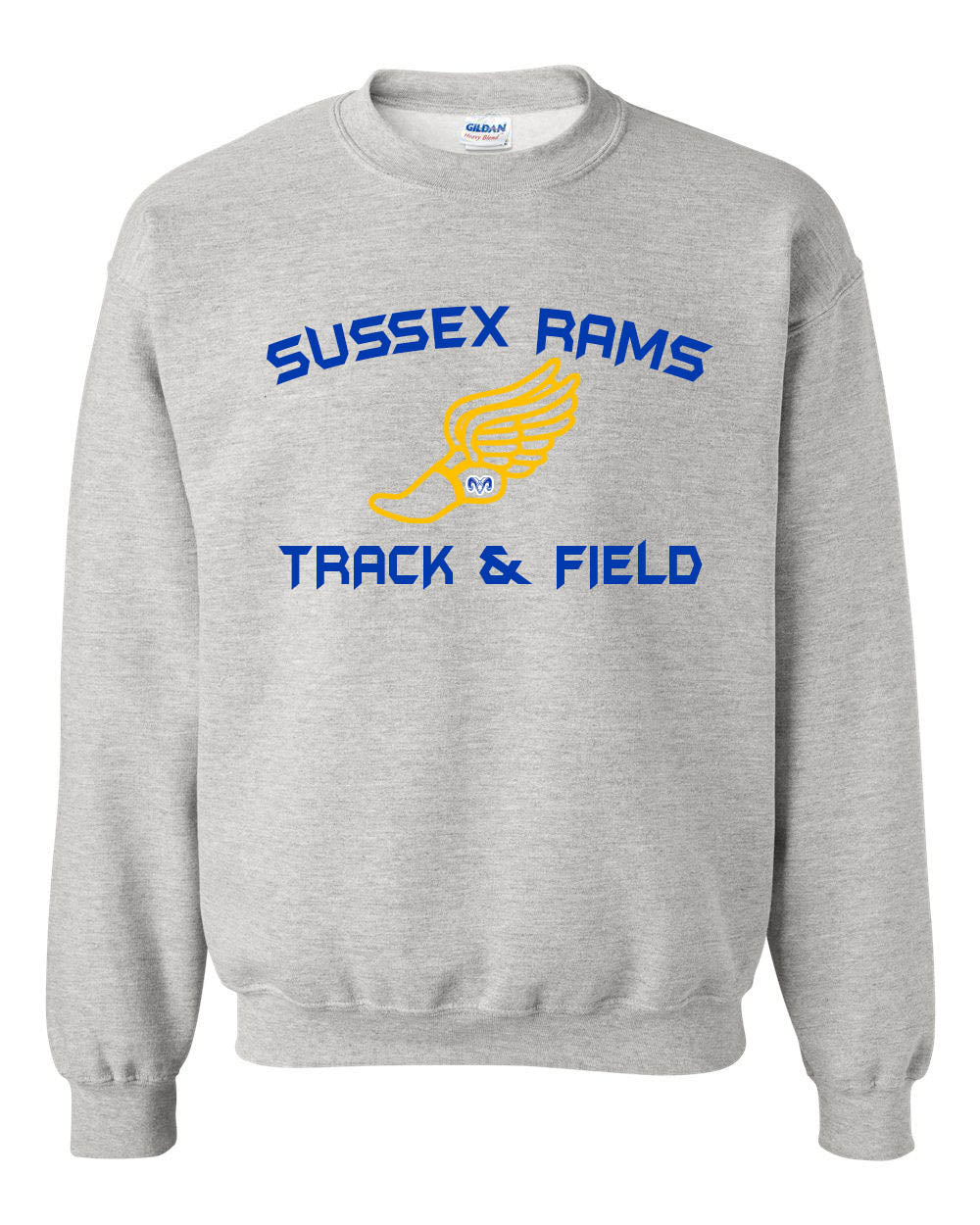 Sussex Rams Track Design 2 Non Hooded Sweatshirt