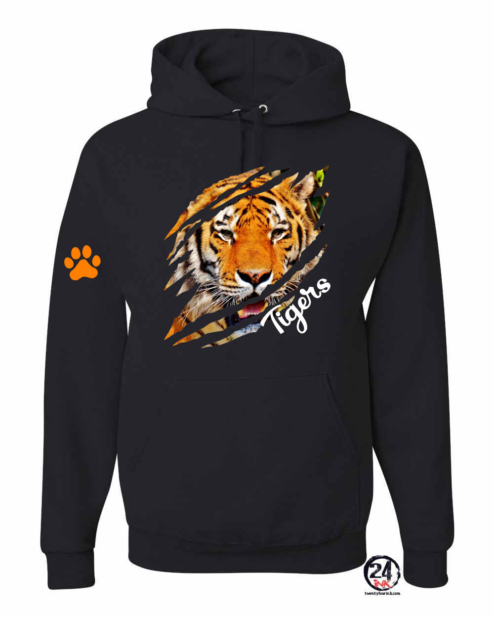 Tigers design 10 Hooded Sweatshirt
