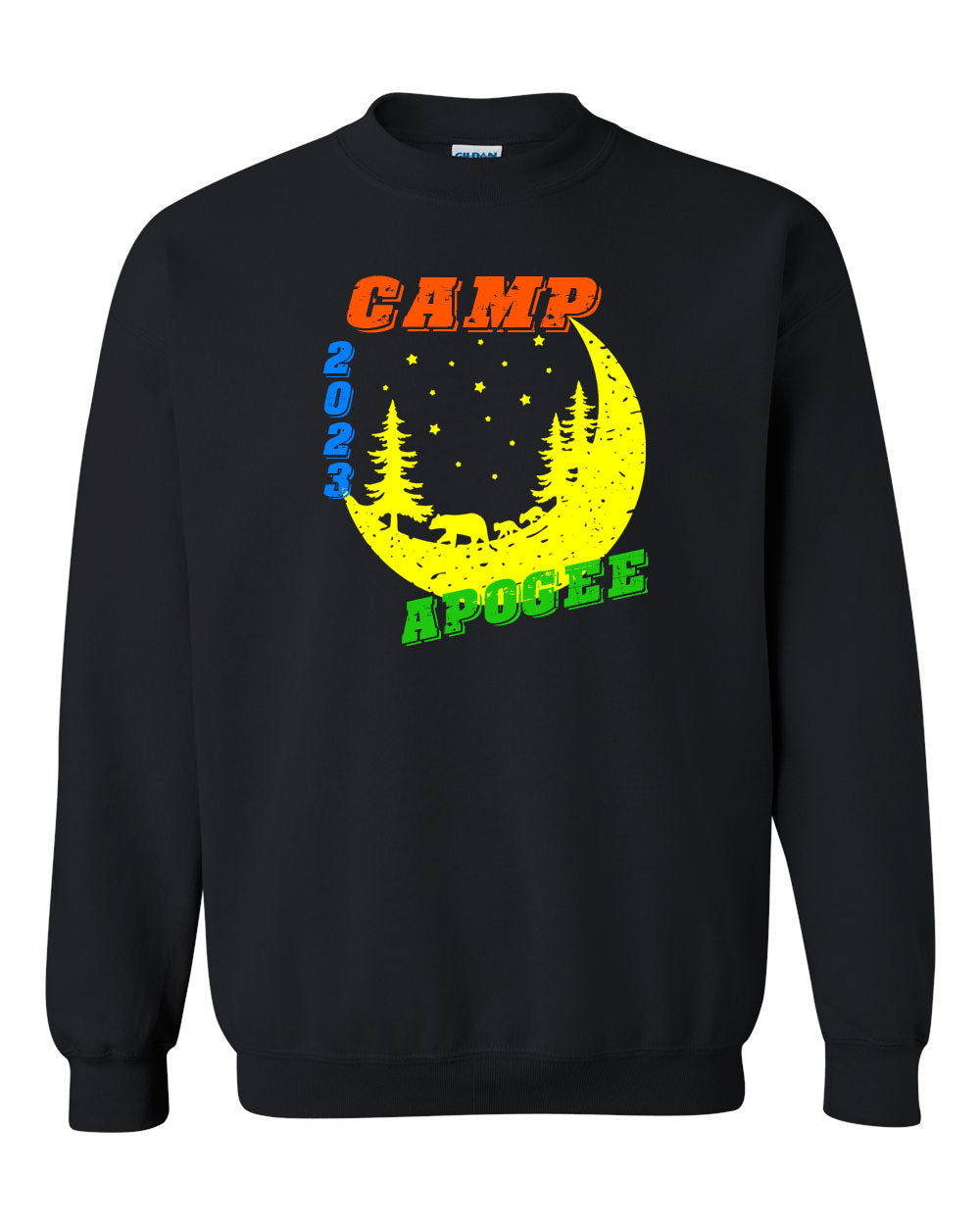 Hilltop Camp Design 1 non hooded sweatshirt