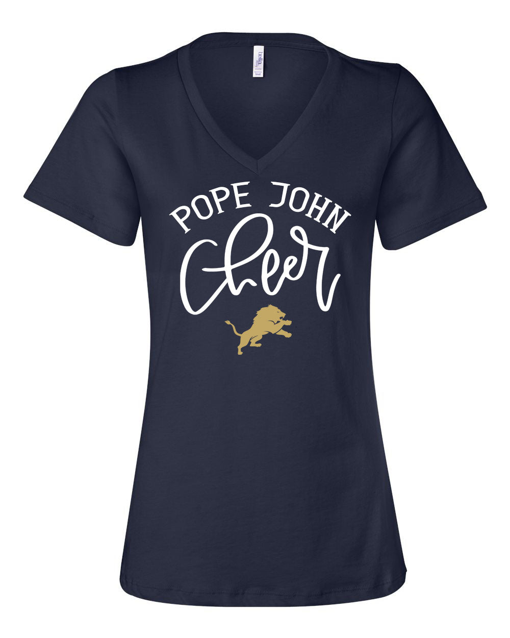Pope John Cheer Design 8 V-neck T-Shirt