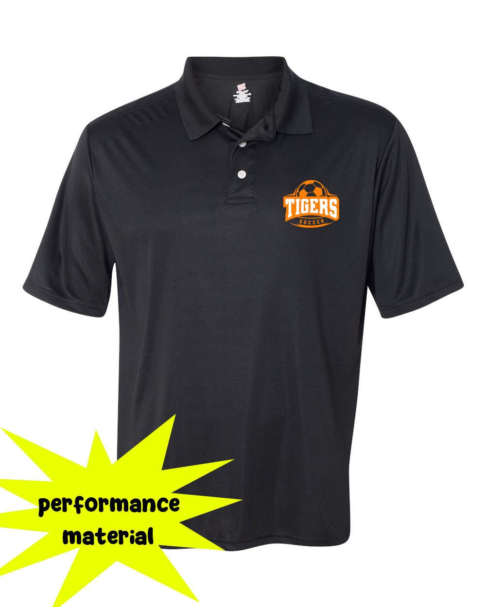 Lafayette Soccer Performance Material Polo T-Shirt Design 1