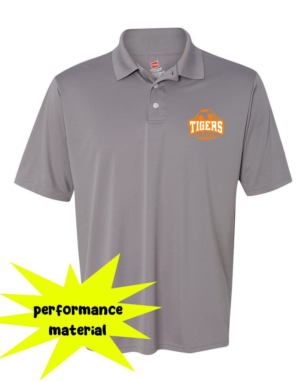 Lafayette Soccer Performance Material Polo T-Shirt Design 1