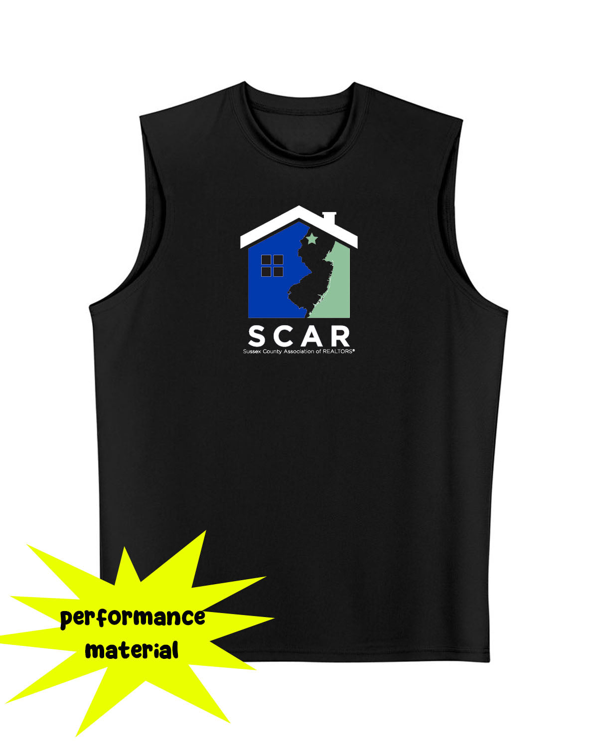 SCAR Performance Racerback Tank Top Design 5